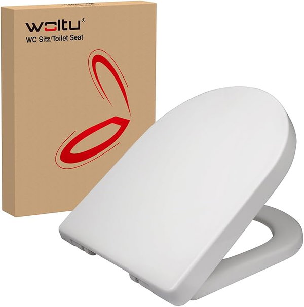 WOLTU WS2543 Deska Sedesowa Biały 50 x 44.45 x 10.16 cm