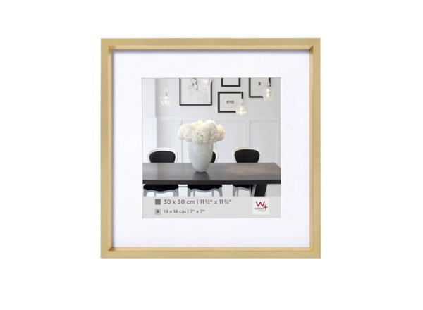 Rama plastikowa Steel Style 30x30 cm złota