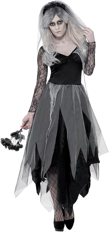 Smiffys STRÓJ cmentarna PANNA MŁODA upiorna HALLOWEEN r. L