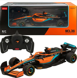 Auto R/C Wyścigówka McLaren Rastar na pilota F1 1:18 Pomarańczowy