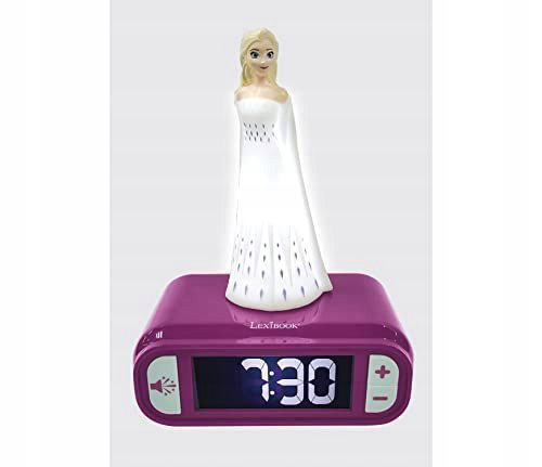 Budzik Kraina Lodu 2 z lampką Frozen i efekt. dźw.