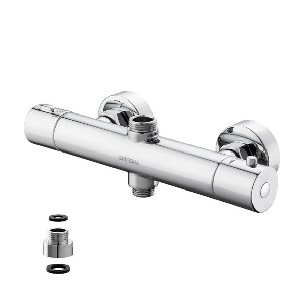 Bateria prysznicowa Grifema G17005 srebrny