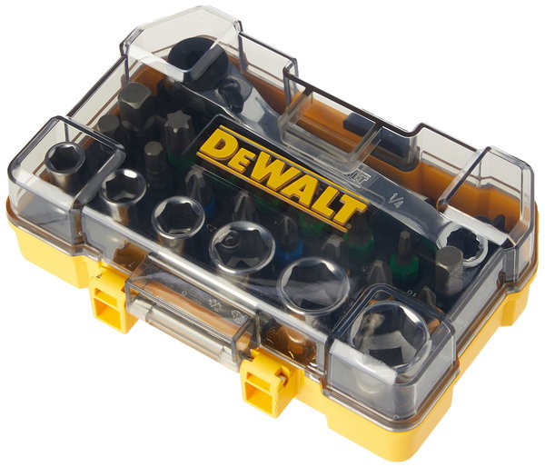 Zestaw bitów, nasadek z grzechotką 24szt. 1/4" DeWalt DT71516