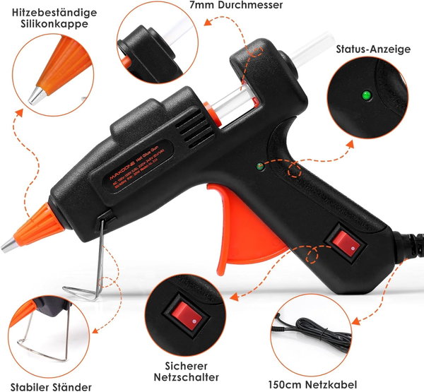 Pistolet do kleju MAXDONE 7 20 W