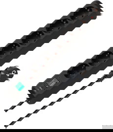 Listwa zasilająca Brennenstuhl Eco-Line 1 gniazd 1,5 m czarny USZKODZONY