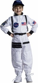 Dress Up America Atrakcyjny biały skafander astronautów dla dzieci 12-14 L