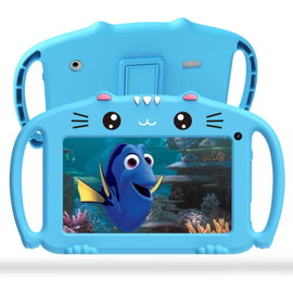 Ascrecem Tablet dla dzieci 7 cali, tablet dotykowy dla dzieci z WiFi, 2 GB 