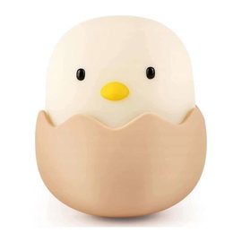 Lampka Nocna Kurczak Eggshell Led Dla Dzieci Silikonowa na Usb