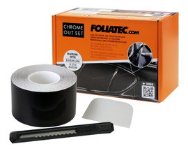 Taśma do oklejania listew FOLIATEC 5 cm x 15 m czarna matowa