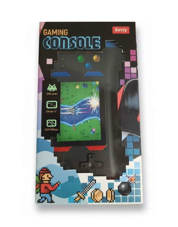 Konsola z Grami Retro Gaming Console 200 Gier Ekran 2" 320x240px