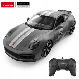 RASTAR - R/C 1:16 PORSCHE 911 SPORT CLASSIC GREY ZDALNIE STEROWANY SAMOCHÓD