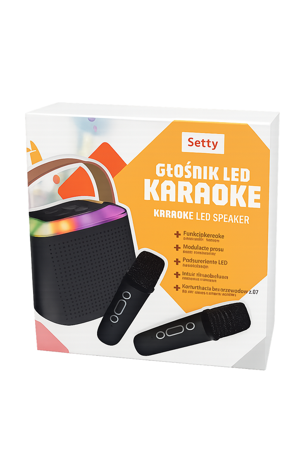 2x MIKROFON BEZPRZEWODOWY ZESTAW KARAOKE DLA DZIECI Z GŁOŚNIKIEM BLUETOOTH