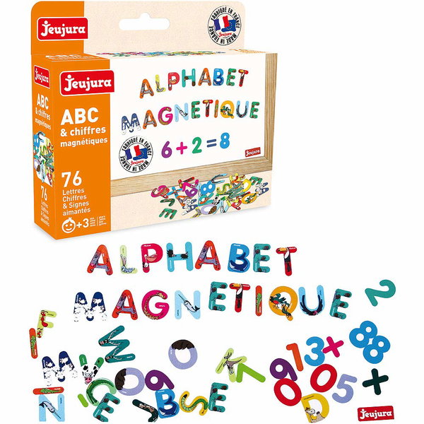 Litery i cyfry magnetyczny Jeujura 76 elementów