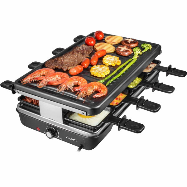 Grill elektryczny Raclette czarny 1200 W