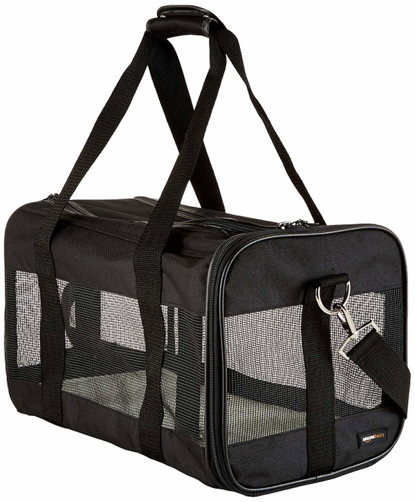 Transporter Torba na psa Amazon Basics, czarna, rozmiar M