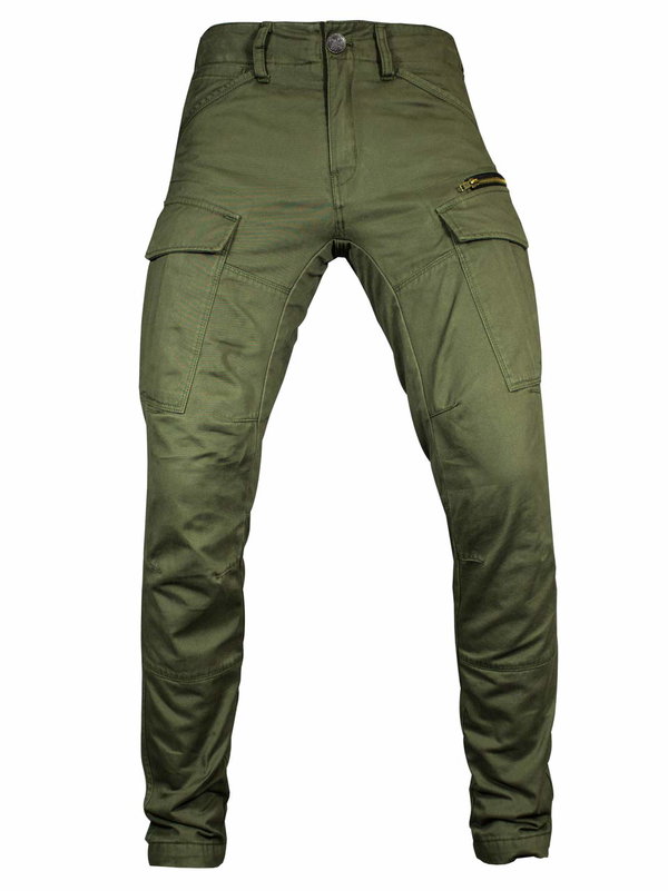 John Doe Męskie spodnie motocyklowe Cargo Stroker XTM 26W / 34L oliwkowy