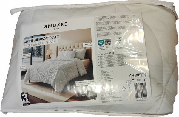 KOŁDRA 155x200 cm Smukee Home Winter Supersoft Duvet dla alergików zimowa