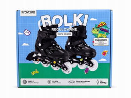Rolki regulowane SPOKEY 38-41 ABEC-7 PU 82A aluminiowe