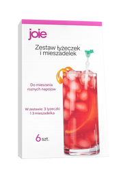 ZESTAW  3 ŁYŻCZEK I 3 MIESZADELEK  DO NAPOJÓW 