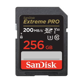 SanDisk Karta SDXC 256 GB Extreme Pro 200/140 MB/s V30 UHS-I U3