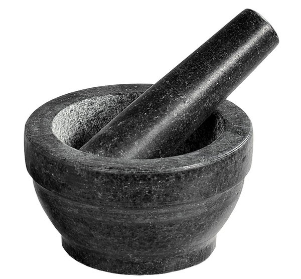 MOŹDZIERZ GRANITOWY Z TŁUCZKIEM KUCHENNY DUŻY KESPER 71501 16 X 8 CM