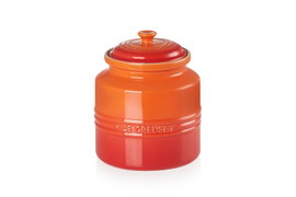 Emaliowany kamionkowy słoik Le Creuset, 2,4 litra pomarańczowy