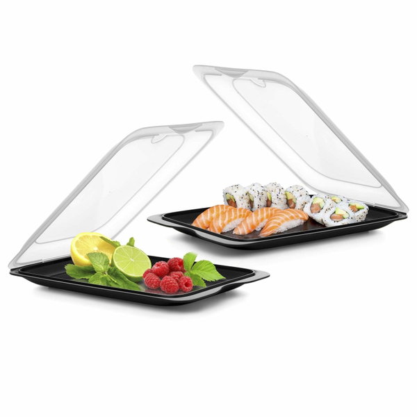 Zestaw 3 pojemników na wędlinę sery do lodówki
