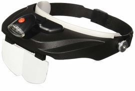 Lupa czołowa Carson CP-60 lampka LED 1,5 x - 3,0 x