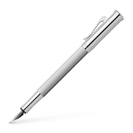 Graf von Faber-Castell Guilloche Barley Rhodium – pióro wieczne 18K