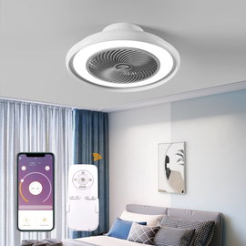 Lampa sufitowa LED z wentylatorem 65W 57cm Pilot