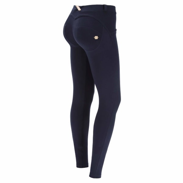 Spodnie Freddy WR.UP Super obcisłe z wysokim stanem Night Blue B940 S
