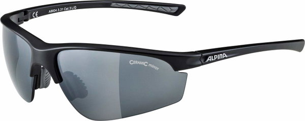 Sportowe okulary Alpina Tri-Effect UV z wymiennymi szkłami czarne
