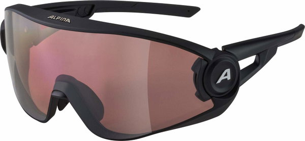 Okulary sportowe ALPINA 5W1NG Q black matt Rozmiar uniwersalny