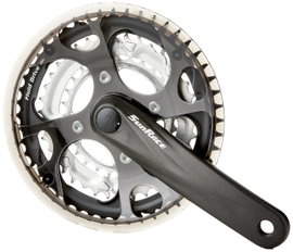 mechanizm korbowy  Sunrace FCM300 czarny potrójny 48-38-28T