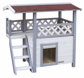 KERBL 81514 DUŻY DOMEK DLA KOTA 77x50x73 CM