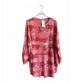 Tunika Damska Różowa Plus Size Rozmiar Uniwersalny (46-54 ) *Italy*