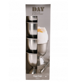Pojemnik na jajka ze stali nierdzewnej 4 sztuki