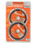 Tarcze diamentowe 2 szt. 115mm segmentowa i turbo