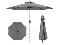 Parasol klasyczny Costway szary 260 x 225 cm