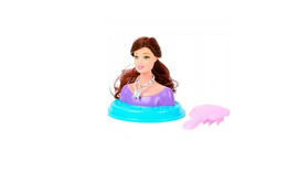 MINI GŁOWA DO STYLIZACJI CZESANIA WŁOSÓW FRYZJER + AKCESORIA zabawka