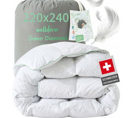 WELLDORA Kołdra Komfort 220x240 cm Puchowa Całoroczna Hipoalergiczna