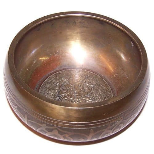 MISA GANESH Duża - mosiężna Misa Tybetańska - Śpiewająca - śr. 11cm
