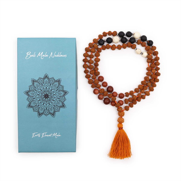 Balijska Mala Rudraksha 88cm - Żywioł Ziemi