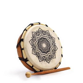Bęben Szamański Mandala z pałeczką- 20 cm