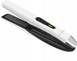 Bezprzewodowa prostownica i lokówka do włosów SUNMAY Voga, 4800mA biały