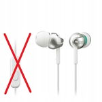 WADA MIKROFONU - Słuchawki douszne Sony MDR-EX110APW White