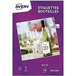 Avery matowe etykiety na butelki 120 x 90 mm, C9269-10 | 32 sztuki |