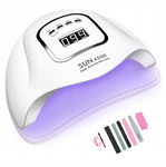 LAMPA DO PAZNOKCI ŻELOWYCH UV LED 180W HYBRYD MOCNA SUN X5 MAX BIAŁA LCD