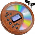KLIM Discover Wood, przenośny odtwarzacz CD, Discman, FM