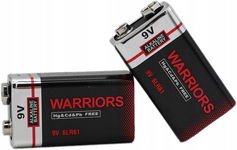 4x Bateria alkaliczna WARRIORS 9V (6LR61) 6F22